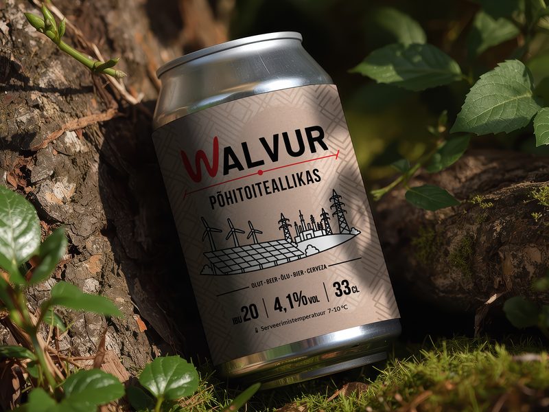 Walvur beer can design